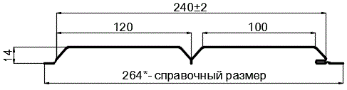 Фото: Сайдинг Lбрус-15х240 (ПЭ-01-RR32-0.45) в Белоозерском