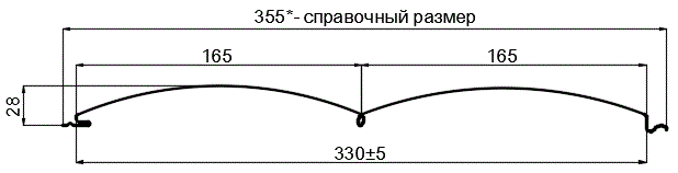 Сайдинг Woodstock-БР-28х330 (ECOSTEEL_T-12-Орех-0.45) в Белоозерском