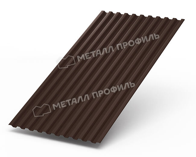 Профнастил С21 х 1000 - B (Steelmatt-20-8017-0.4±0.08мм) в Белоозерском