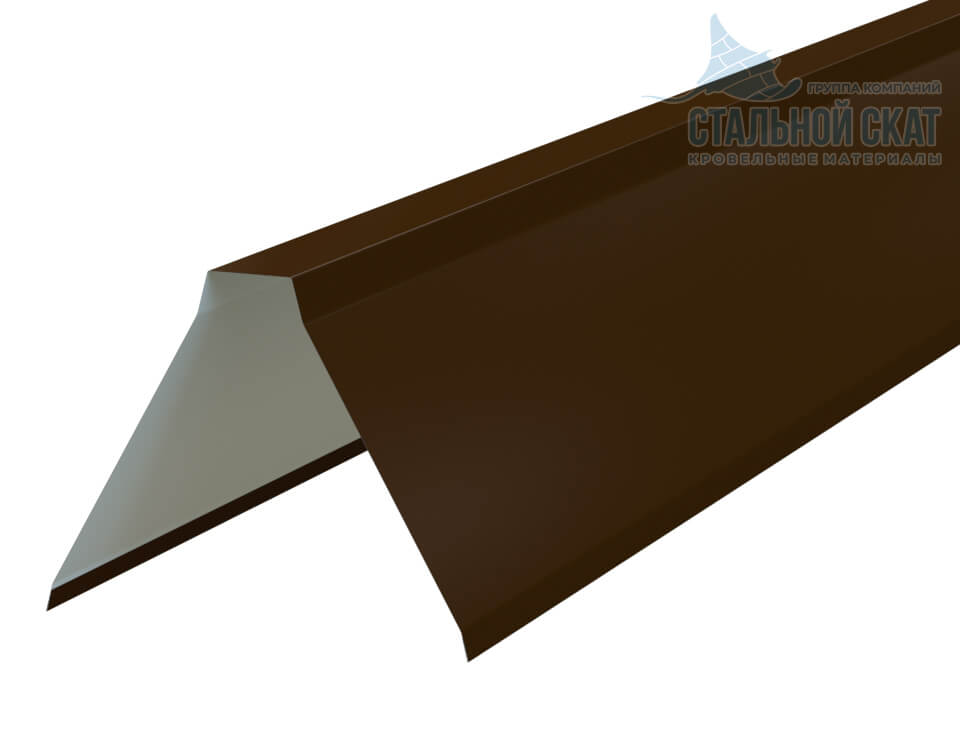 Планка конька плоского 155х155х2000 (VikingMP E-20-8017-0.5)